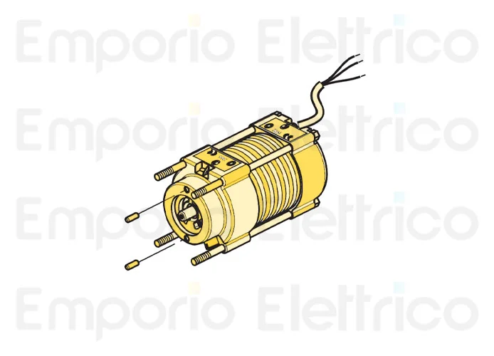 fadini pièce détachée moteur électrique complet avec bouclier pour nupi 66 66116