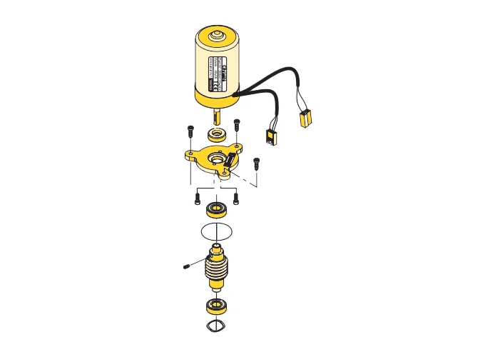 fadini pièce détachée moteur complet 24v avec encodeur junior624 624122