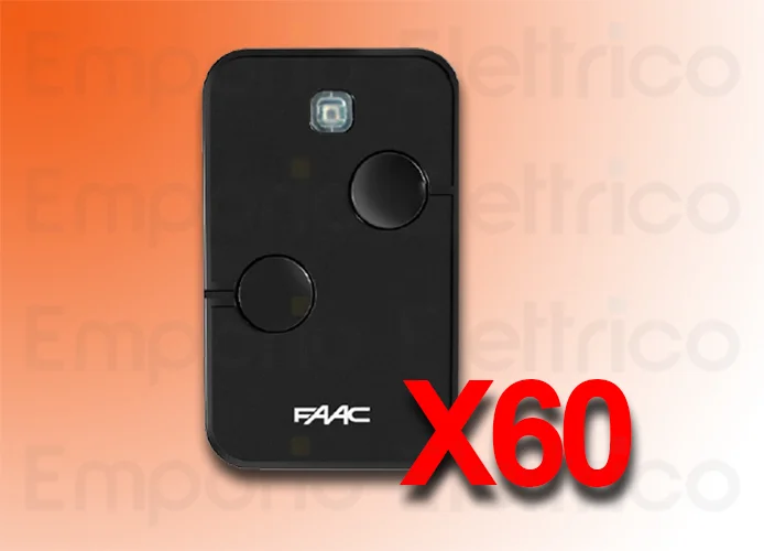 faac 60 télécommande à 2 canaux xto2 slh-sl-ds-rc 433mhz 787032 60 (ex code 787007)