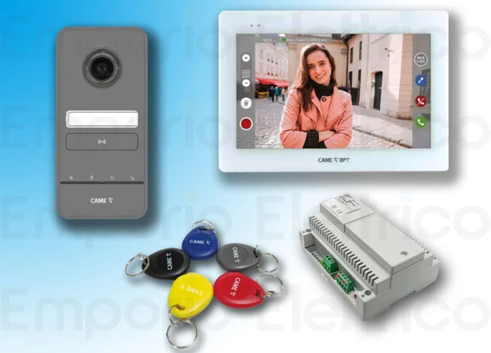 came bpt kit videocitofonico monofamiliare xts7bf+lhs plus 8k40cf-040