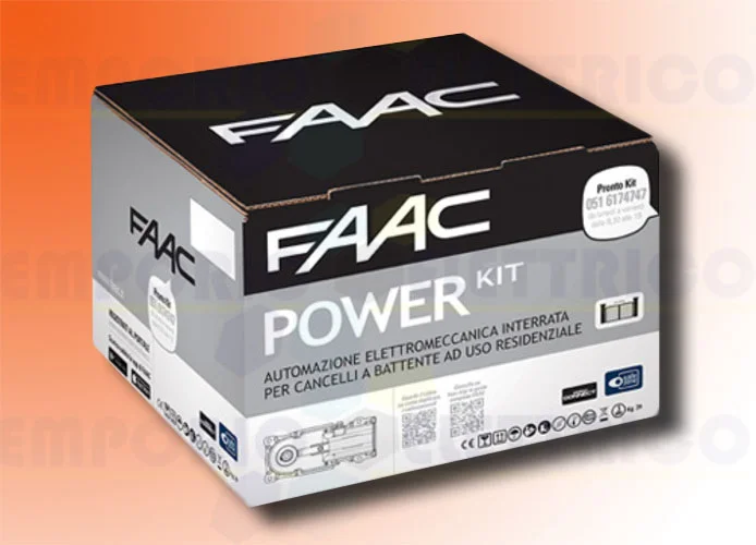 faac kit motorisation 24v dc power kit safe 106747445