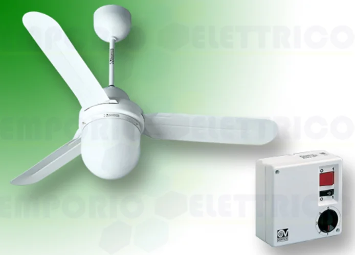 vortice kit ventilateur plafond nordik design is/l 160/60 blanc 61401 ev61401a