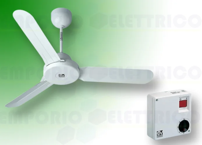 vortice kit ventilateur plafond nordik design is 90/36" blanc 61160 ev61160a