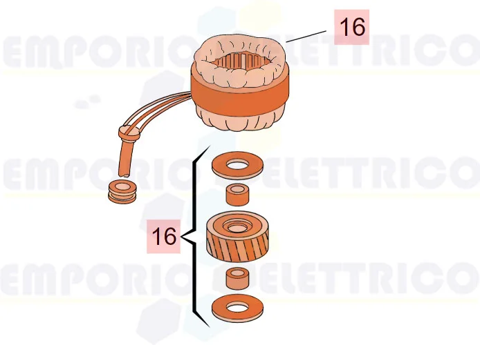 faac pièce détachée moteur 844 3ph 400v 63003163