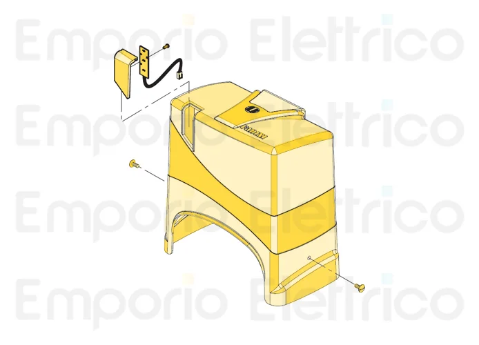 fadini pièce détachée capot complet avec lumière moteur junior 624 624123