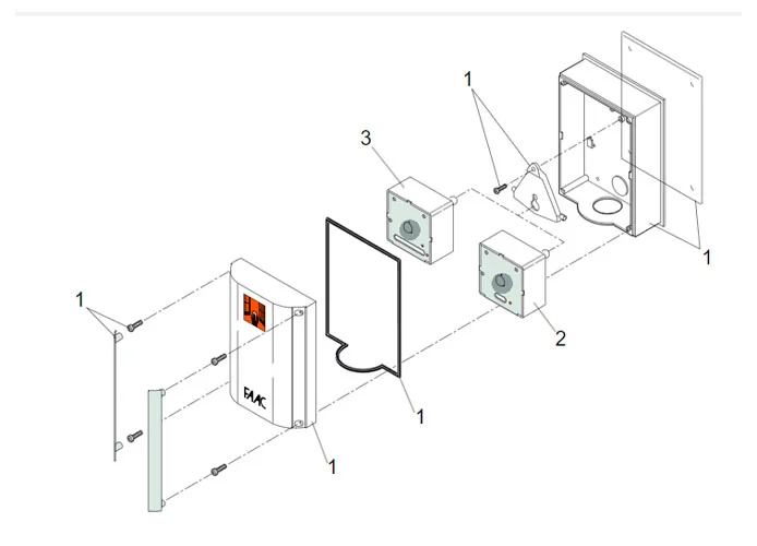 faac page pièces détachées pour photobeam