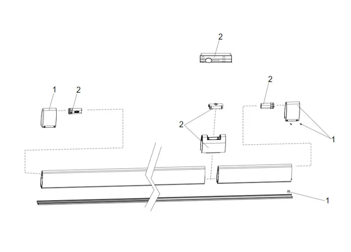 faac page pièces détachées pour mse110w