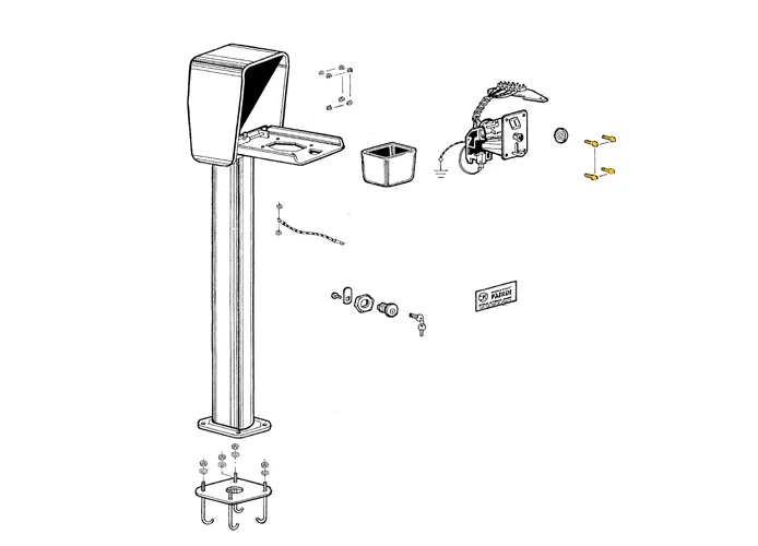 fadini pièce détachée vis de fixation m4 pour geco 9 20334