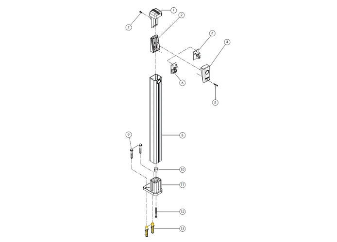 fadini pièce détachée cheville plastique fixation socle de base trifo 11 11013