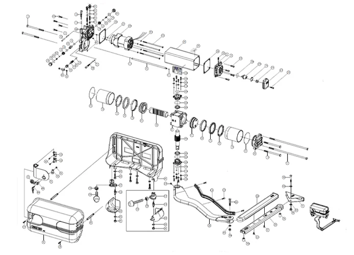 fadini pièce détachée groupe moteur électrique/vérin hydraulique 280200