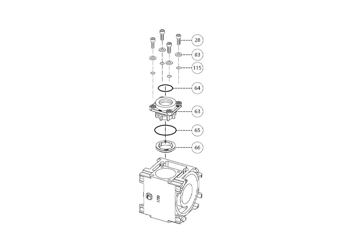 fadini pièce détachée support arbre complet pour aproli 280 batt 280159