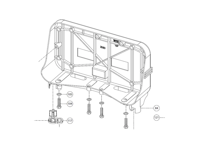 fadini pièce détachée étrier de support pour aproli 280 batt 28084