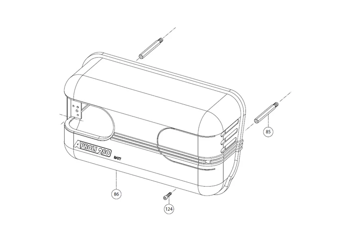 fadini pièce détachée goujon de fixation pour aproli 280 batt 28085