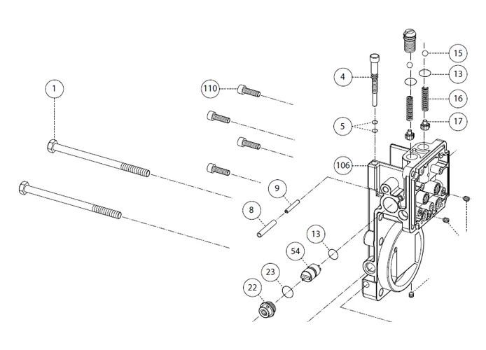 fadini pièce détachée vis m8x125 te pour aproli 280 batt 28001