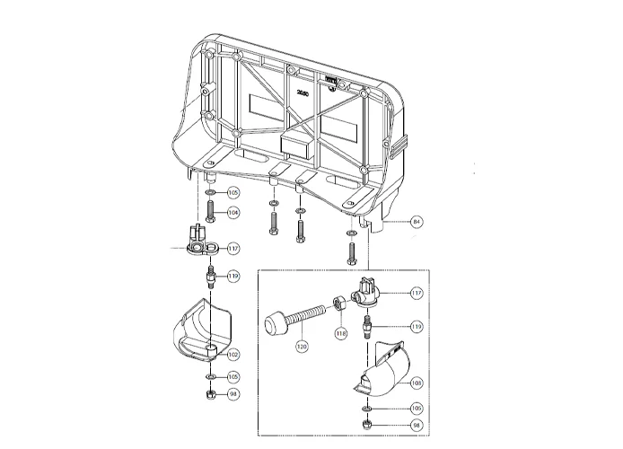 fadini pièce détachée rondelle de 8 inox pour aproli 280 batt 280105