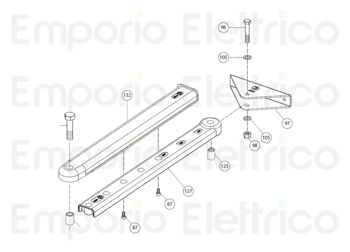 fadini pièce détachée paquet avec support de fixation complet 280955