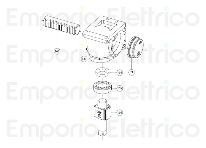 fadini pièce détachée monobloc à croix pour aproli 280/700 robusto 280139