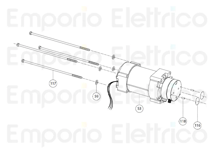 fadini pièce détachée rondelle ø5 galvanisée pour tireur pour aproli 380 lb 38059