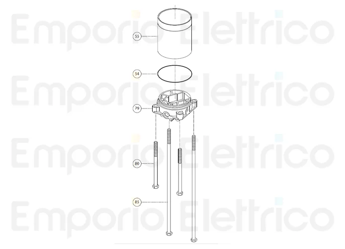 fadini pièce détachée vis m8x125 te pour aproli 480 48080