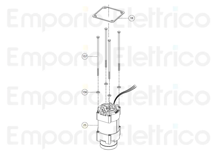 fadini pièce détachée tireur m5x185 moteur/pompe pour aproli 480 480157