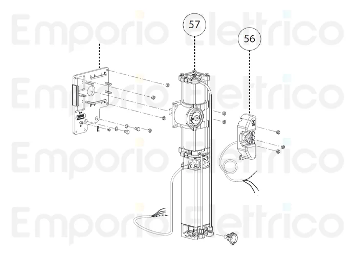 fadini pièce détachée groupe vérin/centrale hydraulique b.88 per barri 88 88857