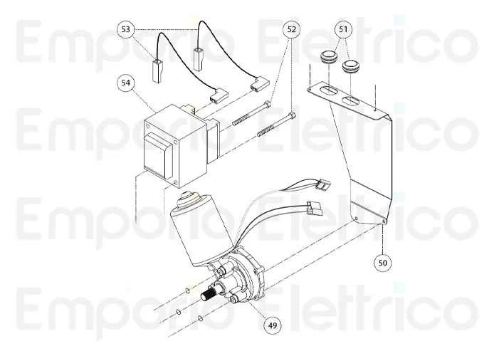 fadini pièce détachée vis m5x70 te pour bart 350 35052