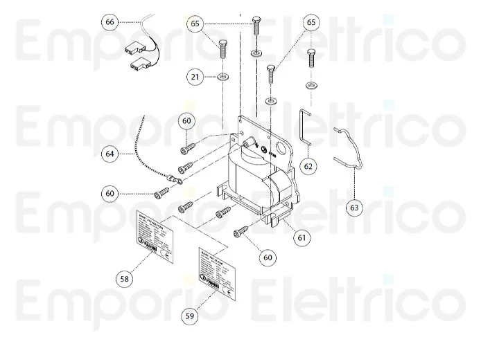 fadini pièce détachée vis à auto-filetage 5,5x16 pour bart 350 35060