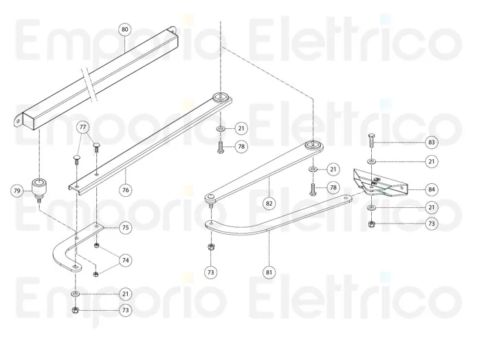 fadini pièce détachée écrou m6 per bart 350 35074