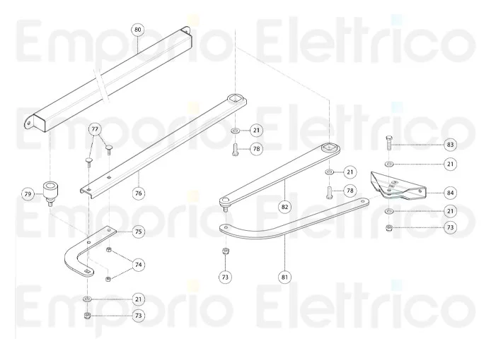 fadini pièce détachée vis m8x20 te pour bart 350 35078