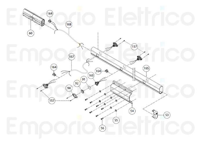 fadini pièce détachée borne à pince t85 section ø4 mm pour bayt 980 97164