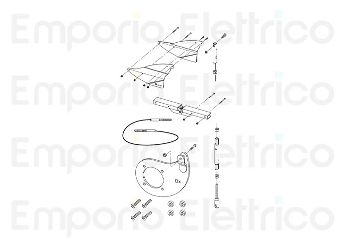 fadini pièce détachée articulation droite complète pour bayt 980 97333