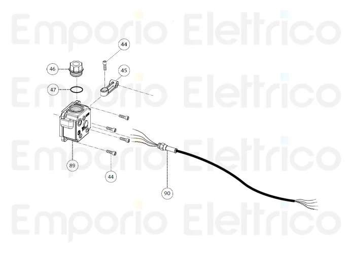 fadini pièce détachée vis en acier inoxydable m6x20 tei pour combi 740 980 74044