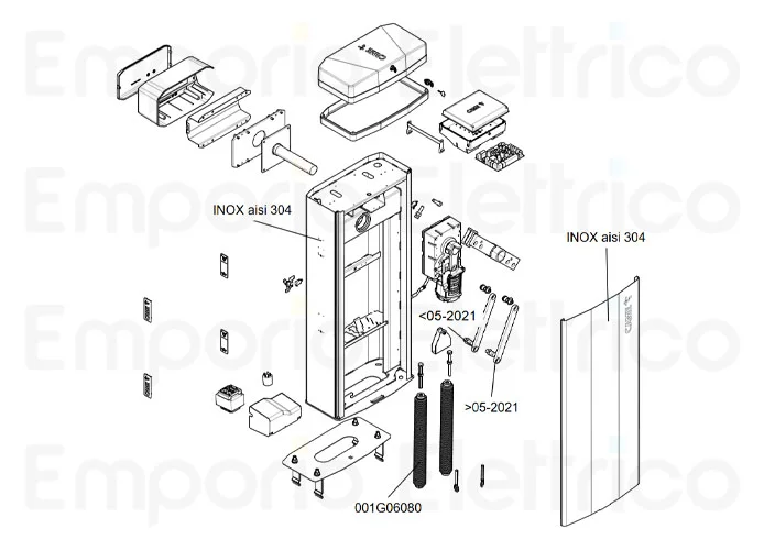 came page des pièces détachées pour barrières ggt80ax4