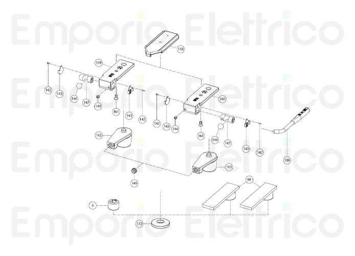 fadini pièce détachée vis m6x8 tbei en inox pour combi 740 740144