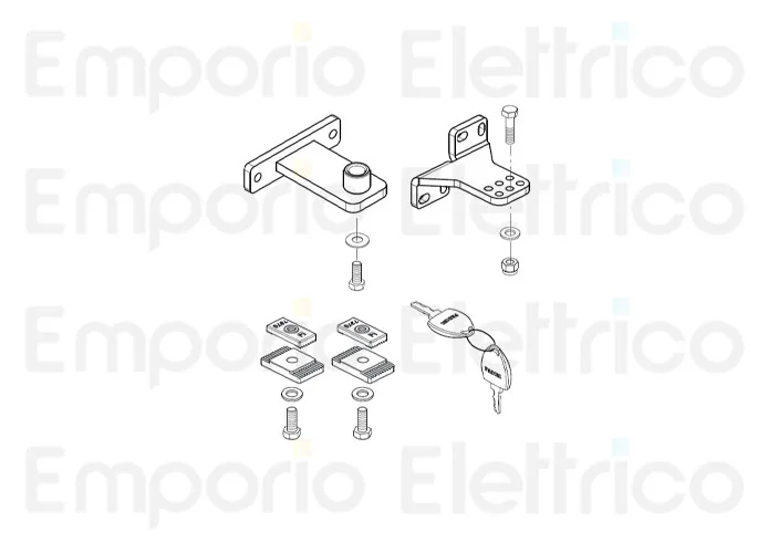 fadini pièce détachée 1 boîte accessoires pour 1 moteur dardo pour dardo 424/430 430100