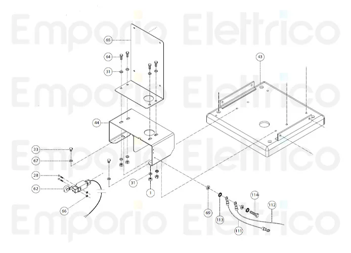 fadini pièce détachée base fibo 300 30043