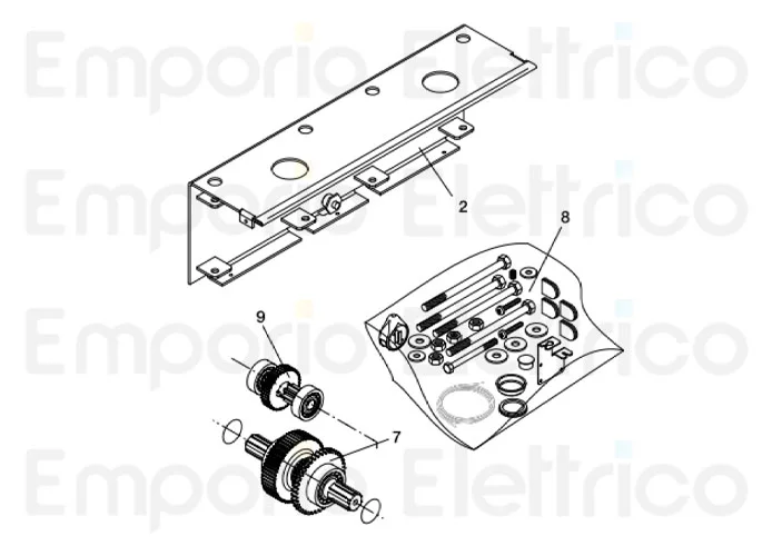 beninca pièce détachée base pour adam 9688161