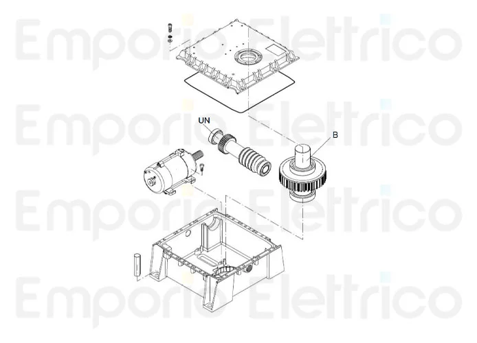 beninca pièce détachée boîte inférieure pour du.350n/nv 9686378