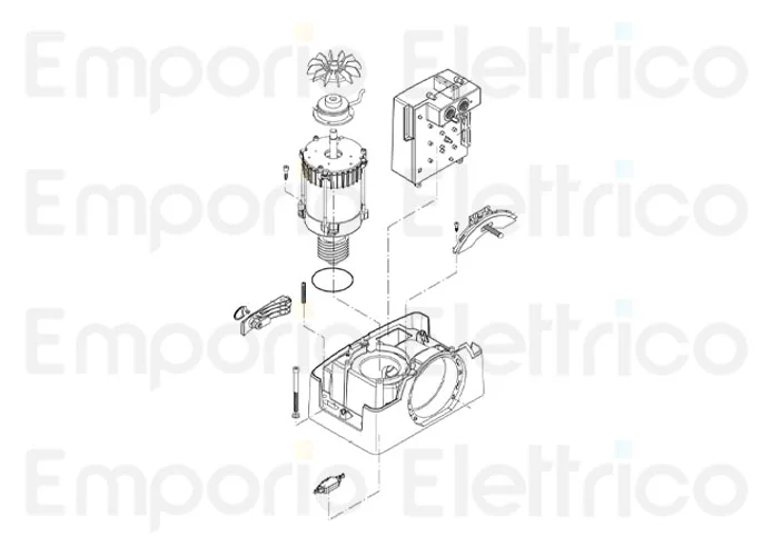 beninca pièce détachée moteur pour bull.he reverse 968601861