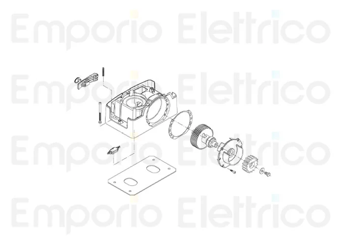 beninca pièce détachée engrenage externe pour ri.5k/e/15k/15k/15m/15t 9686032