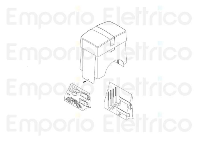 beninca pièce détachée boîtier abs assemblé pour bull20m/20t 9686330