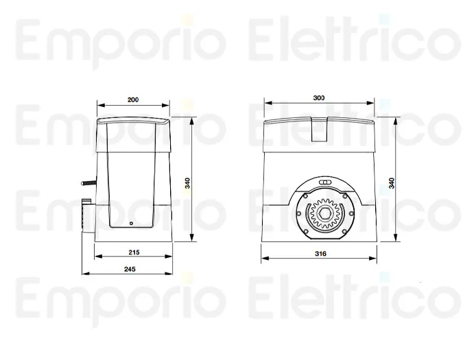 beninca page des pièces détachées pour moteur bull15m.s