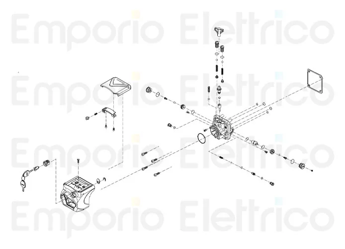 fadini pièce détachée groupe complète avec clés pour hindi 880 evo 87152