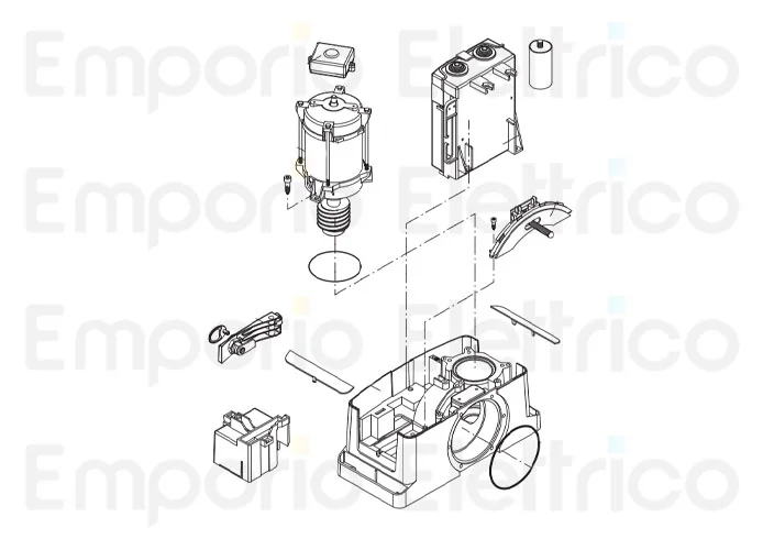 beninca ricambio motore bull8-om assiemato 9686510