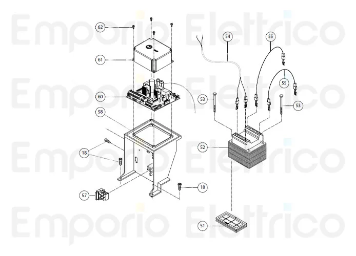 fadini ricambio coperchio del programmatore 65065