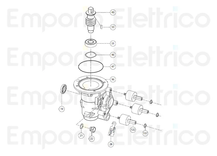 fadini pièce détachée support spécial sh 60 40x30 m8 sp 20 200122