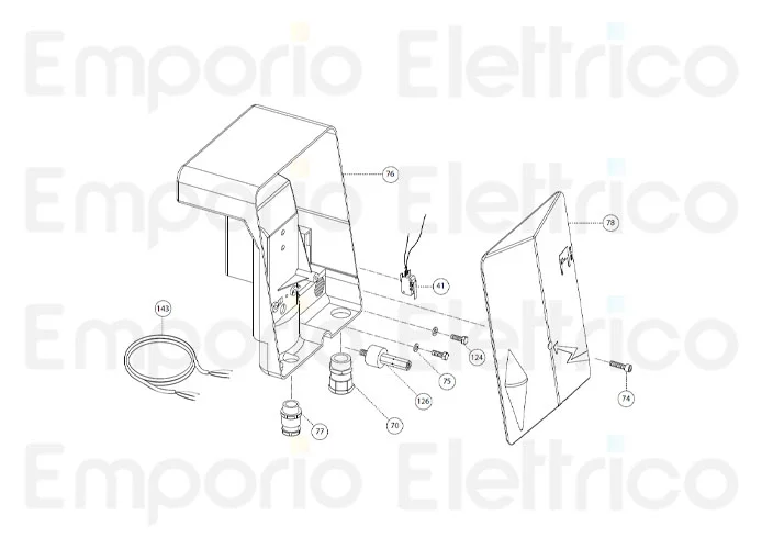 fadini ricambio supporto speciale sh 60 30x20 m8 sp 23 solo con programmatore 200126