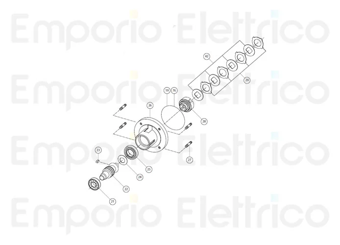 fadini ricambio cuscinetto radiale 6006 31025