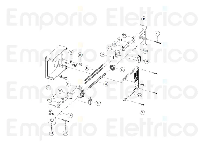 fadini ricambio barra filettata di regolazione 31049