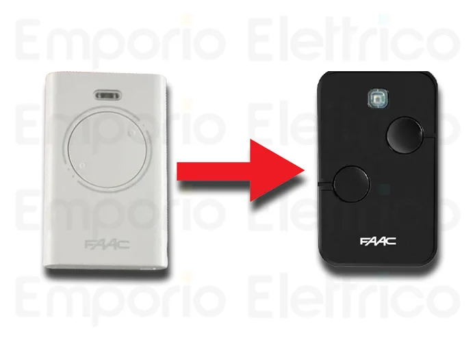 faac 15 télécommande à 2 canaux xto2 slh-sl-ds-rc 433mhz 787032 15 (ex code 787007)